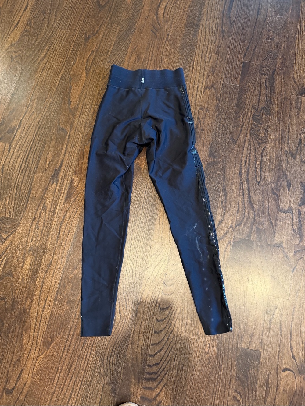 Kids Black Leggings with Side Accent